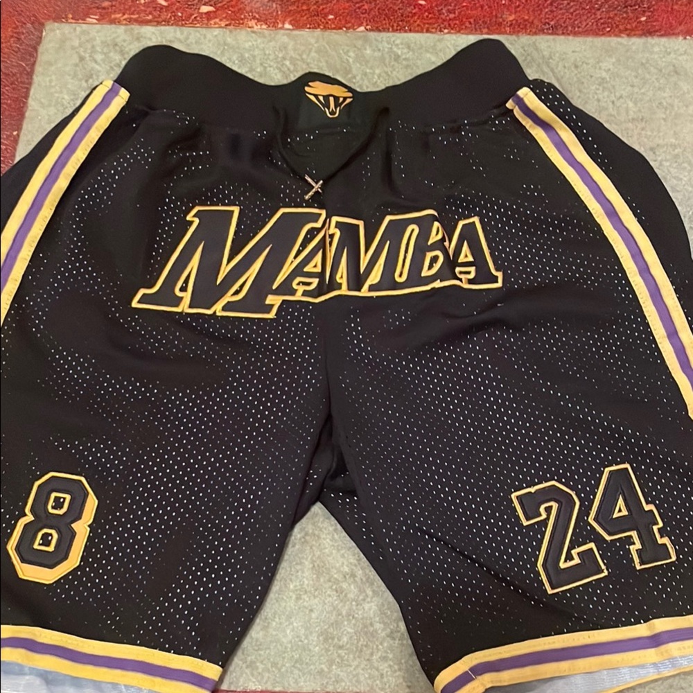 MAMBA Black and Gold Men's Shorts